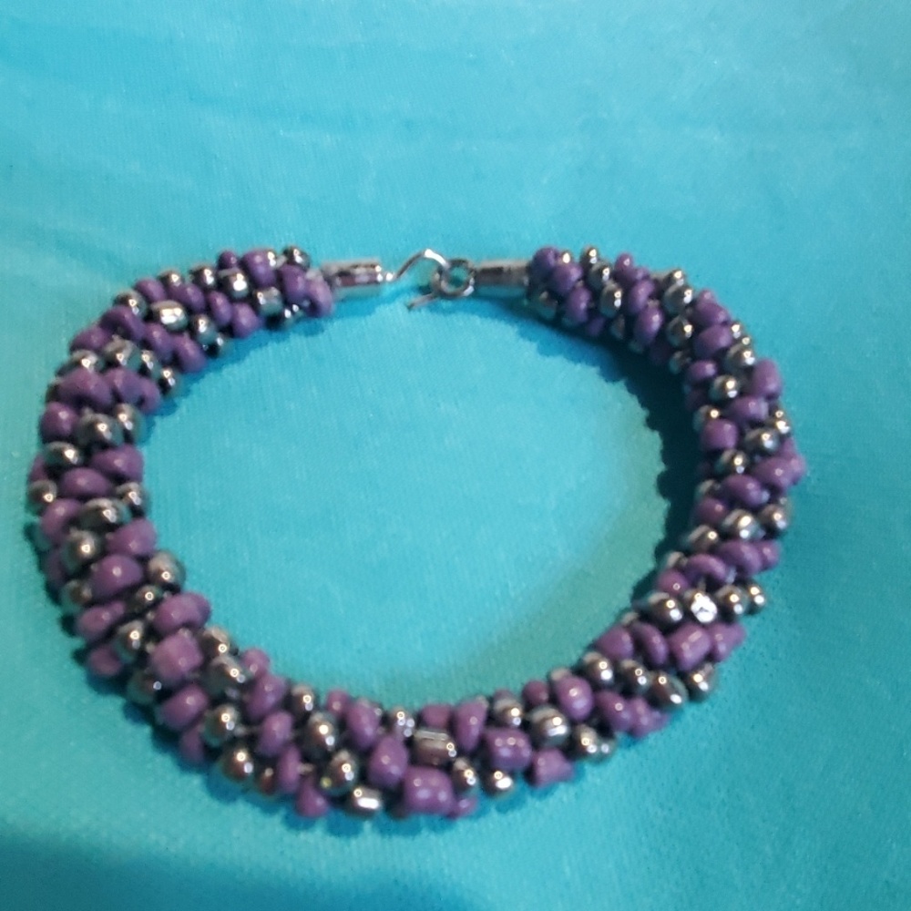 Japanese beaded kumihimo bracelet